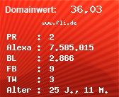 Domainbewertung - Domain www.fli.de bei Domainwert24.de