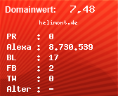 Domainbewertung - Domain helimont.de bei Domainwert24.de