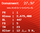 Domainbewertung - Domain www.double-c-paints.de bei Domainwert24.de