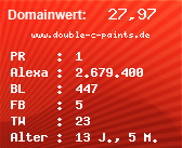 Domainbewertung - Domain www.double-c-paints.de bei Domainwert24.de