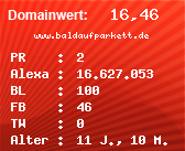 Domainbewertung - Domain www.baldaufparkett.de bei Domainwert24.de