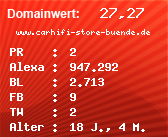 Domainbewertung - Domain www.carhifi-store-buende.de bei Domainwert24.de