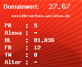 Domainbewertung - Domain eselsbruecken.woxikon.de bei Domainwert24.de