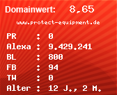 Domainbewertung - Domain www.protect-equipment.de bei Domainwert24.de