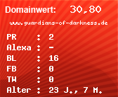 Domainbewertung - Domain www.guardians-of-darkness.de bei Domainwert24.de