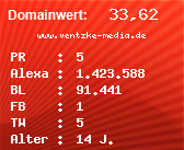 Domainbewertung - Domain www.ventzke-media.de bei Domainwert24.de