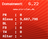 Domainbewertung - Domain www.zio-clan.de bei Domainwert24.de