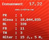 Domainbewertung - Domain www.zaehne.me bei Domainwert24.de
