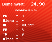 Domainbewertung - Domain www.newlook.de bei Domainwert24.de