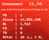 Domainbewertung - Domain www.bestattungshaus-pflugbeil.de bei Domainwert24.de