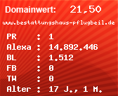 Domainbewertung - Domain www.bestattungshaus-pflugbeil.de bei Domainwert24.de