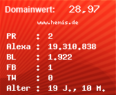 Domainbewertung - Domain www.hemis.de bei Domainwert24.de