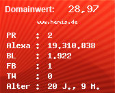 Domainbewertung - Domain www.hemis.de bei Domainwert24.de