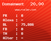 Domainbewertung - Domain www.rosler.com bei Domainwert24.de