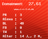 Domainbewertung - Domain www.c-o-l-d.de bei Domainwert24.de