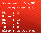 Domainbewertung - Domain www.dhp-productions.de bei Domainwert24.de