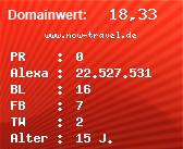 Domainbewertung - Domain www.now-travel.de bei Domainwert24.de