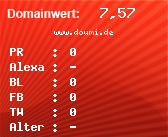 Domainbewertung - Domain www.doumi.de bei Domainwert24.de