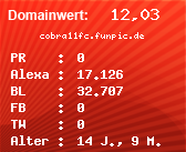 Domainbewertung - Domain cobra11fc.funpic.de bei Domainwert24.de
