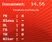 Domainbewertung - Domain longhairsystem.de bei Domainwert24.de