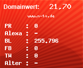 Domainbewertung - Domain www.n-tv.de bei Domainwert24.de