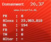 Domainbewertung - Domain www.linearts.de bei Domainwert24.de