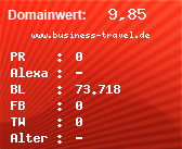 Domainbewertung - Domain www.business-travel.de bei Domainwert24.de
