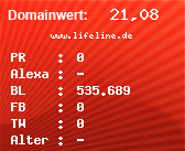 Domainbewertung - Domain www.lifeline.de bei Domainwert24.de