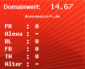 Domainbewertung - Domain donnaescort.de bei Domainwert24.de
