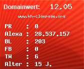 Domainbewertung - Domain www.kh-clanpage.org bei Domainwert24.de