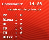 Domainbewertung - Domain www.off-grid-systems.de bei Domainwert24.de