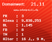 Domainbewertung - Domain www.adampauli.de bei Domainwert24.de