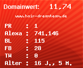 Domainbewertung - Domain www.hair-dreamteam.de bei Domainwert24.de