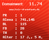 Domainbewertung - Domain www.hair-dreamteam.de bei Domainwert24.de