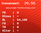 Domainbewertung - Domain www.power-technology.com bei Domainwert24.de