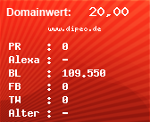 Domainbewertung - Domain www.dipeo.de bei Domainwert24.de