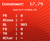 Domainbewertung - Domain www.hof-siebe.de bei Domainwert24.de