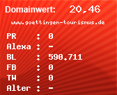 Domainbewertung - Domain www.goettingen-tourismus.de bei Domainwert24.de