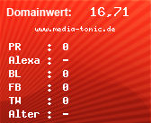 Domainbewertung - Domain www.media-tonic.de bei Domainwert24.de