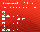 Domainbewertung - Domain www.savannahcats-germany.de bei Domainwert24.de