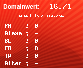 Domainbewertung - Domain www.i-love-spa.com bei Domainwert24.de