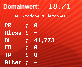 Domainbewertung - Domain www.modehaus-jacob.de bei Domainwert24.de