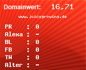 Domainbewertung - Domain www.juicygrowing.de bei Domainwert24.de