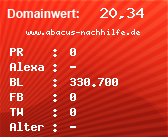 Domainbewertung - Domain www.abacus-nachhilfe.de bei Domainwert24.de