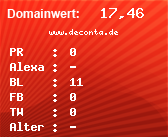Domainbewertung - Domain www.deconta.de bei Domainwert24.de