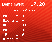 Domainbewertung - Domain www.n-letter.com bei Domainwert24.de