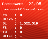 Domainbewertung - Domain www.tommy-hilfiger-online.de bei Domainwert24.de