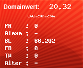 Domainbewertung - Domain www.car.com bei Domainwert24.de