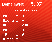 Domainbewertung - Domain www.rebland.eu bei Domainwert24.de