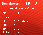 Domainbewertung - Domain www.reklamation24.de bei Domainwert24.de